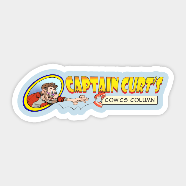 Captain Curt Sticker by Public Domain Comics